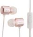 Metalen hoofdtelefoon met handsfree-systeem.