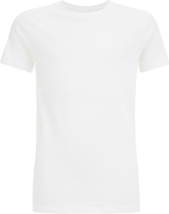WE Fashion Jongens basic T-shirt met ronde hals van katoenmix
