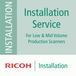 Ricoh Installatieservice: voor 1 scanner
