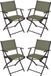 Redcliffs Klapstoel - 4x - Groen