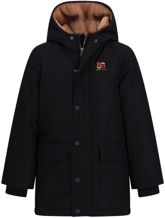 Moodstreet Quilted Parka Jasper M607-6235 Black - Maat 98