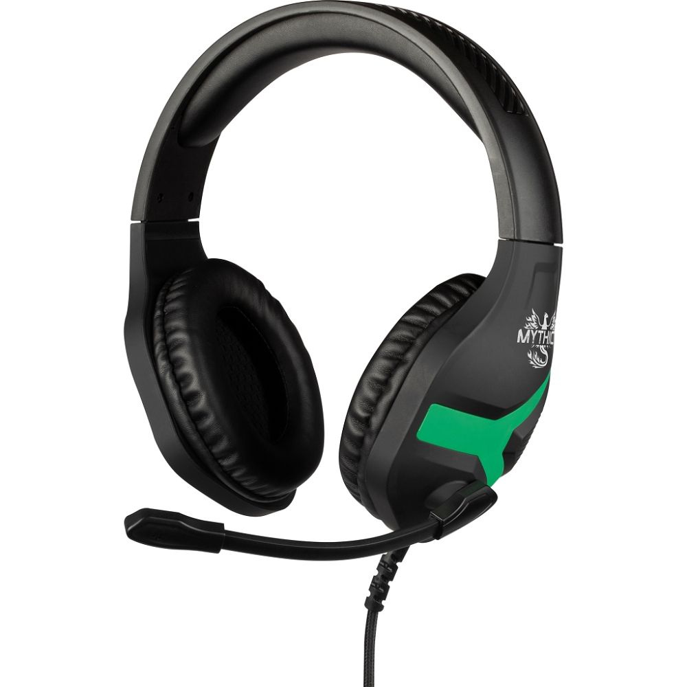 Konix Mythics Gaming Headset - Wired - Black/Green
