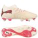 PUMA Future 9 Ultimate SG The Arrival - Amande sucrée/Blanc/Ultra Red/Noir - Terrain gras (SG), pointure 37