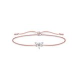 Thomas Sabo Little Secret LS118-401-19-L20V Damesarmband, zilver 925/1000, 20 cm, sterling zilver, nylon, geen edelsteen, Sterling zilver nylon, Geen edelsteen