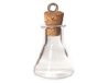 INNSPIRO Hanger glas driehoekige fles transparant met kurksluiting 17x28mm