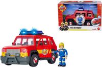 Simba-Dickie Simba Brandweerman Sam First Responder reddingsvoertuig speelgoedauto met licht en geluid 19cm
