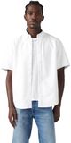 Levi's Heren Authentic Button-Down Shirt met korte mouwen Bright White White S