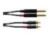 Cordial CFU 6 PC audio kabel 6 m 2 x RCA 2 x 6.35mm Zwart