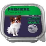PREMIERE Best Meat alimentation chien adult Dinde avec lapin 16x100 g