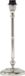 Light & Living Lampvoet PURNA - 15x10x38cm - Zilver