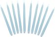 PartyDeco Bougies de dîner - Bleu clair - 20 pièces - 24 cm