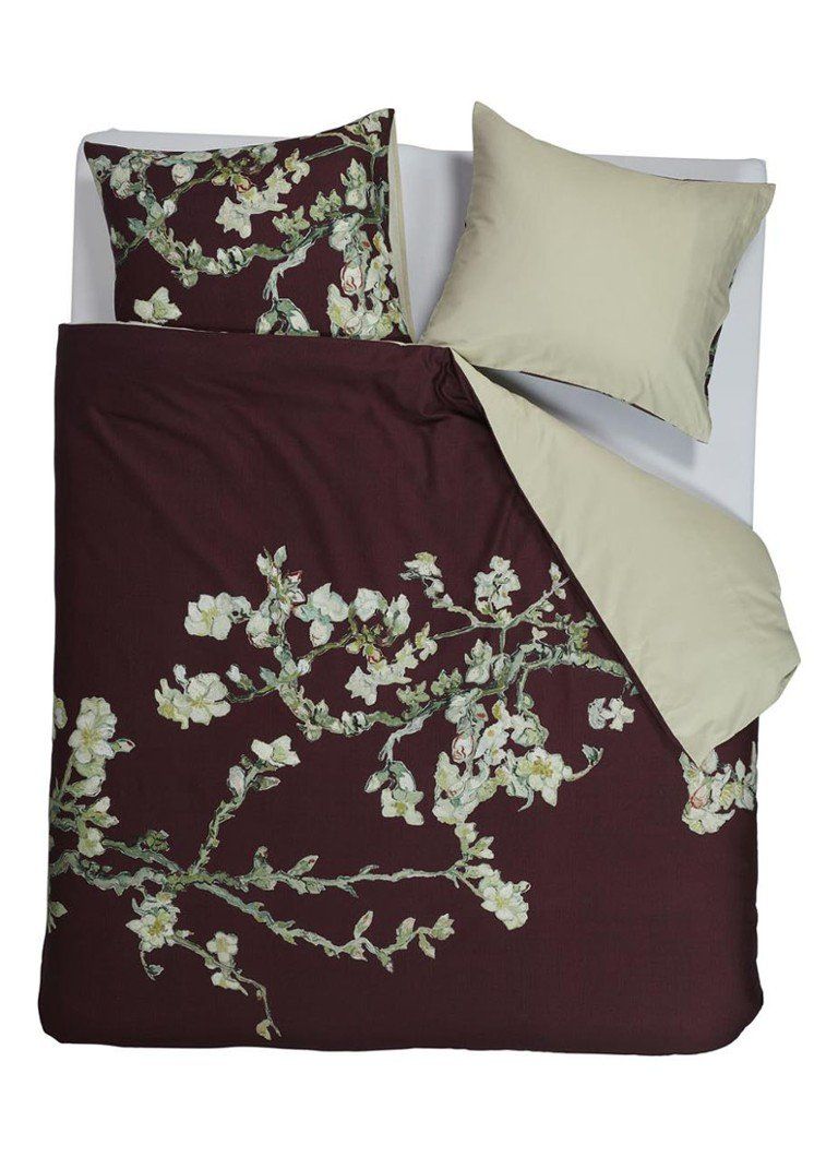 Beddinghouse Blossom dekbedovertrekset van katoensatijn 200TC - inclusief kussenslopen - rood