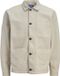 Jack & Jones JPRBLUDERRY WORKER L/S OVERSHIRT - Overshirt - Lange mouw - Klassieke kraag - Borstzak - Knopen - Effen - Biologisch katoen - Regular Fit - Mannen - M - Silver Lining