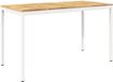 vidaXL Tuinbar Tafel Wit 180 x 88,5 x 105 cm Massief Acaciahout