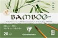 Clairefontaine BAMBOO aquarelpapier blok 20 vel 105X210mm 250gr/m2 - Wit