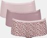 Sloggi Women GO Crush Short (3-pack) - dames boxer - lichtroze - mauve - print