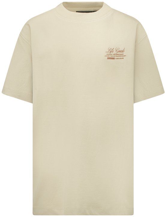 Cars Jeans T-shirt Keyno jr. Sand Jongens Katoen Ronde hals - maat 128