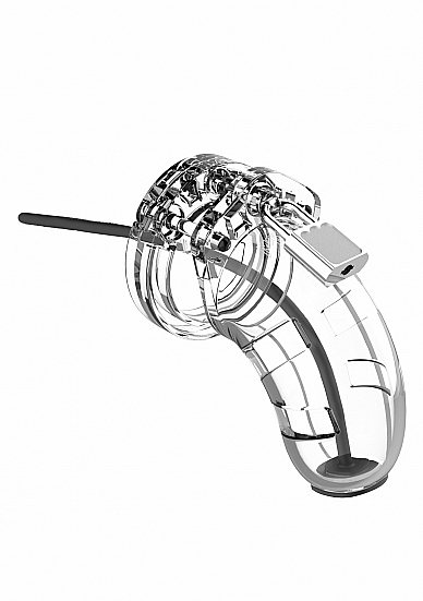 ManCage Model 15 - Chastity - 3.5" - Cage with Silicone Urethal Sounding