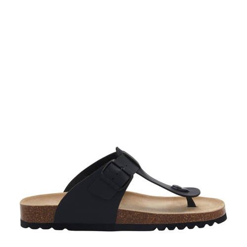 Scholl Yves Teenslippers Zwart