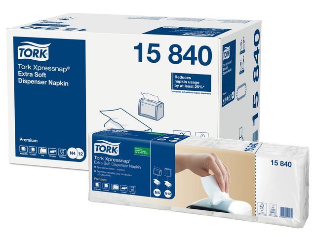 Tork Premium Dispenser Servetten - 2-laags - Wit