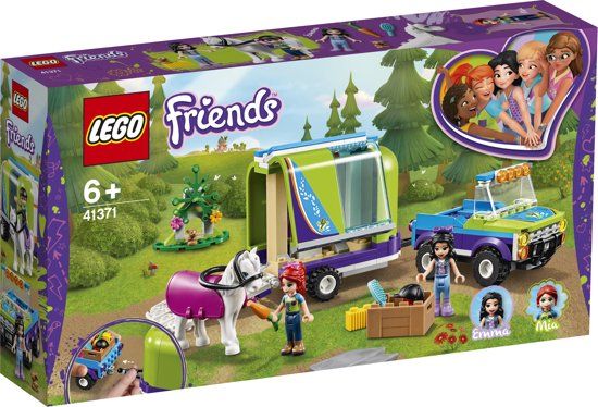 LEGO Friends Mia's Paardentrailer - 41371 Creatieve speelset voor kinderen die van paarden en de natuur houden!