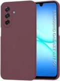 Techsuit Hoesje geschikt voor Samsung Galaxy A17 - Soft Flex Silicone Back Cover - Plum Red