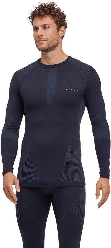 FALKE Warm Longsleeved Shirt sneldrogend functioneel functioneel shirt met lange mouwen heren zwart - maat XXL