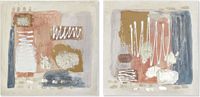 DKD Home Decor Abstract Koloniaal Schilderij (60 x 2,8 x 60 cm) (2 Stuks)