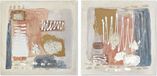 DKD Home Decor Abstract Koloniaal Schilderij (60 x 2,8 x 60 cm) (2 Stuks)