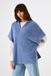 Garcia Dames Effen Trui Blauw Korte mouw