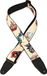 Levy's Leathers Unisex 5 cm Poly Gitaar Strap Serie Zwart Lederen Uiteinden Verstelbaar van 35" tot 60, Old School Tattoo Flash Design, One Size