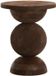 Light & Living Table d'appoint Mirto - Marron foncé - Ø40cm - Moderne