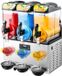 Machine à granités sans marque - Machine à granités commerciale 3 réservoirs 15 L x 3 - Acier inoxydable - Jusqu'à 180 tasses - Pour Horeca et maison - Margarita et smoothie