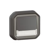 Legrand 069854L Plexo Verlichte Schakeldrukknop Antraciet