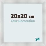 Your Decoration Cadre photo 20x20 cm MDF Aluminium Brossé Pisa