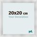 Your Decoration Cadre photo 20x20 cm MDF Aluminium Brossé Pisa