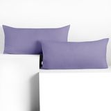 DecoKing Amber-kussenslopen 40 x 120 cm, jerseykatoen, rits, lavendel, 2 stuks