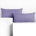 DecoKing Amber-kussenslopen 40 x 120 cm, jerseykatoen, rits, lavendel, 2 stuks