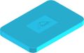 Roto/Gluske DISKOKLICK afstandspalettensysteem onderlegplaat | 53 x 170 x 2 mm | blauw | 250 stuks