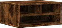 vidaXL Printerkastje 49x40x22,5 cm bewerkt hout gerookt eikenkleurig