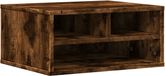 vidaXL Printerkastje 49x40x22,5 cm bewerkt hout gerookt eikenkleurig