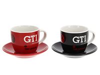 BRISA VW Collection Volkswagen GTI Espressokopje 2-pc Set 100ml - The Legend/rood & zwart