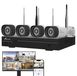 Système de caméra de surveillance Wi-Fi - 4 caméras avec enregistreur - 2K - Vision nocturne - IP66