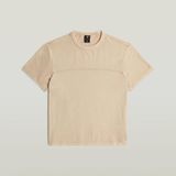 G-Star - Washed seam r t wmn - Femme - Haut - XS - Coton - cream gd