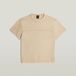 G-Star - Washed seam r t wmn - Femme - Haut - XS - Coton - cream gd
