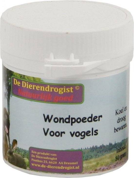 DIERENDROGIST Wondpoeder - Voor Vogels - 50 gr