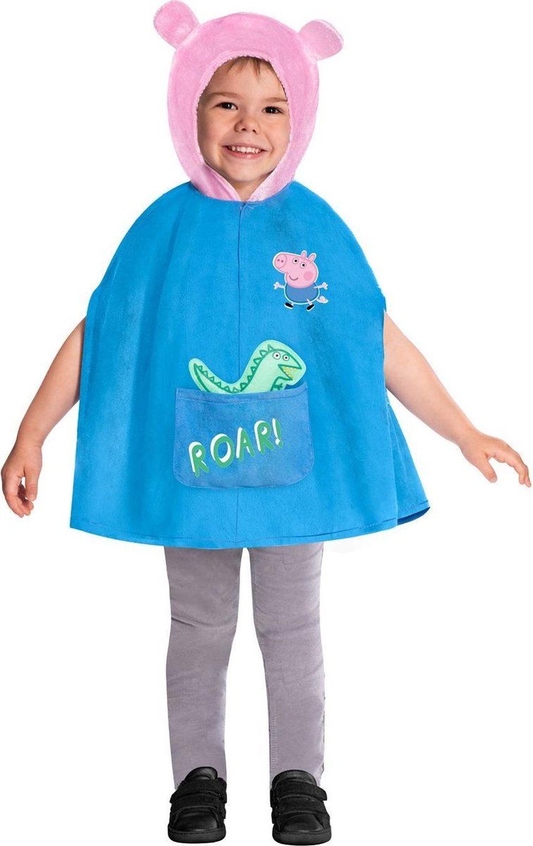 Amscan George Cape Junior Kostuum Lichtblauw/roze 2-3 Jaar