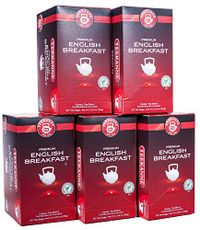 Teekanne 5 verpakkingen van 20 hoogwaardige English Breakfast theezakjes, 5 x 35 g