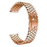 DrPhone RVS6 - Sport Horloge Band Armband Rvs Roestvrij Staal - Geschikt voor Apple Watch 42/44/45mm – Rose Gold