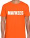 Bellatio Decorations Verkleed T-shirt voor heren - MAFKEES - oranje - carnaval / foute party XL